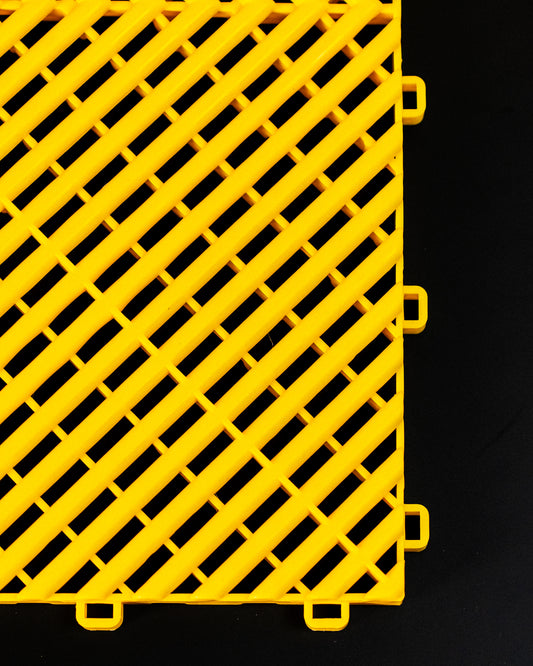 Plancher de garage modulaire EZ-Classic (ventilé) - Jaune canari