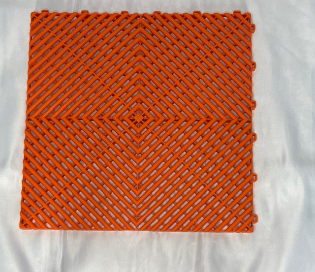 Piso modular para garaje EZ-Classic (ventilado) - Naranja mandarina